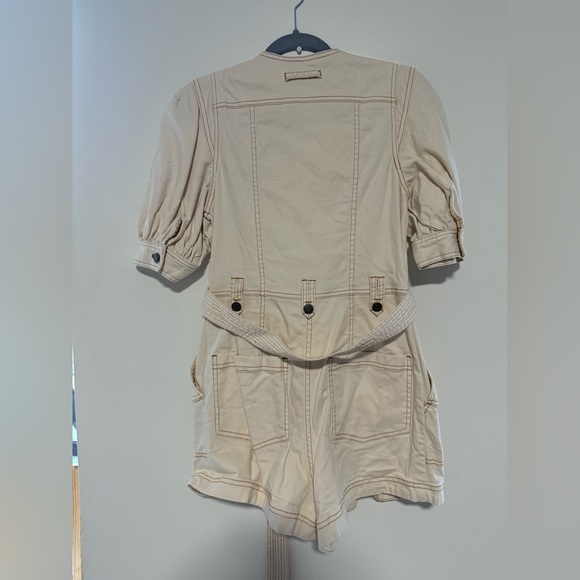 Ulla Johnson Carmine Playsuit Blanc - Size 6 - Picture 9 of 11